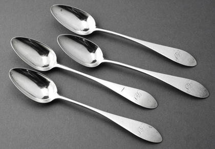 Scottish Provincial Silver Teaspoons (Set of 4) - James Douglas, Dundee